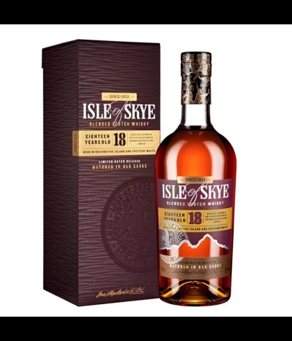Fles blended Scotch van Isle of Skye, op voorraad bij slijterij t Bockje in Bathmen