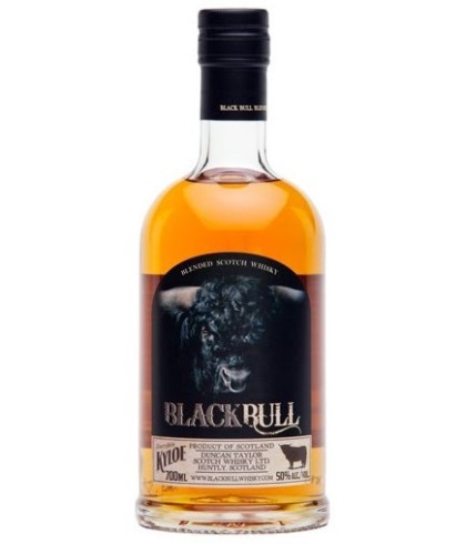 Fles BLACK BULL Blended Scotch Whisky, whisky, op voorraad bij slijterij t Bockje in Bathmen
