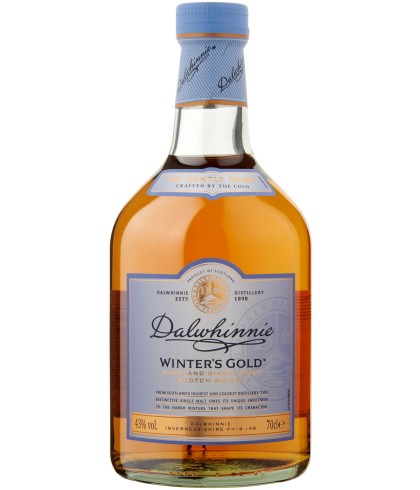 Fles Dalwhinnie Winter’s Gold, single malt whisky, op voorraad bij slijterij t Bockje in Bathmen
