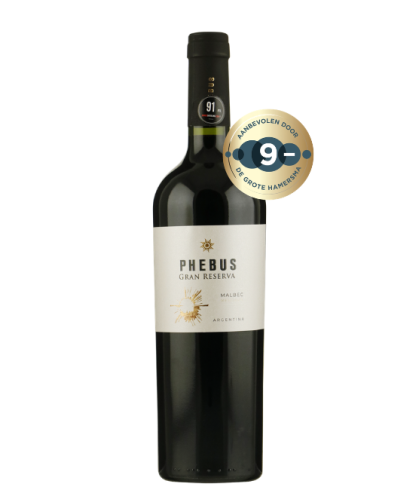 Fles Phebus Gran Reservado Malbec Mendoza, wijn, op voorraad bij slijterij t Bockje in Bathmen