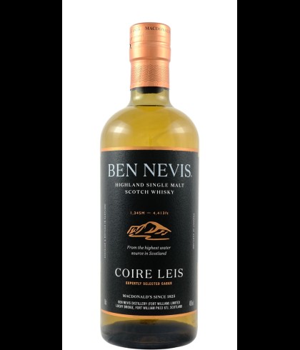 Fles Ben Nevis Coire Leis, single malt whisky, op voorraad bij slijterij t Bockje in Bathmen