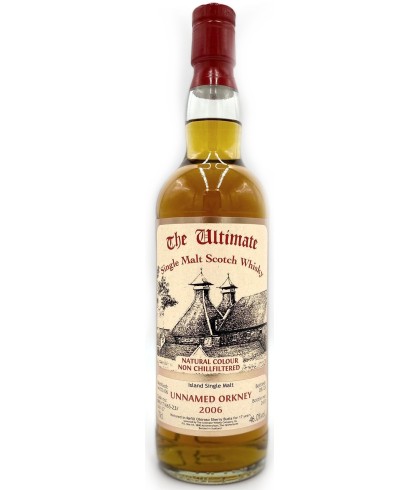 Fles The Ultimate Unnamed Orkney 2006 17 Years Old, enkel vat gebotteld door The Ultimate uit Amersfoort, op voorraad bij slijterij t Bockje in Bathmen