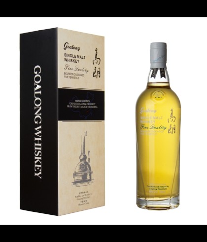Fles Goalong Whiskey Single Malt Bourbon Cask Aged, whisky, op voorraad bij slijterij t Bockje in Bathmen