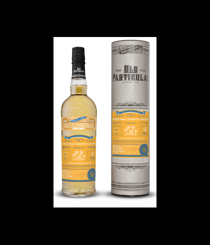Fles Old Particular Caol Ila 9Y Barbados Rum Finish, single malt whisky, op voorraad bij slijterij t Bockje in Bathmen