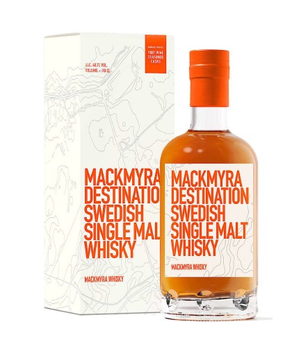 Fles Mackmyra Destination, Zweedse single malt whisky, op voorraad bij slijterij t Bockje in Bathmen