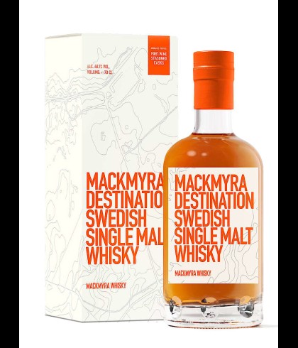 Fles Mackmyra Destination, Zweedse single malt whisky, op voorraad bij slijterij t Bockje in Bathmen