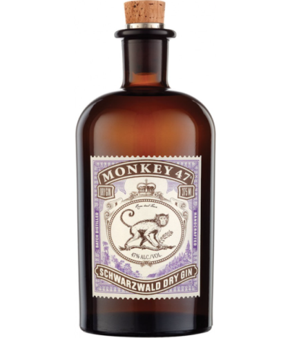 Fles Monkey 47 Gin, gin, op voorraad bij slijterij ’t Bockje in Bathmen