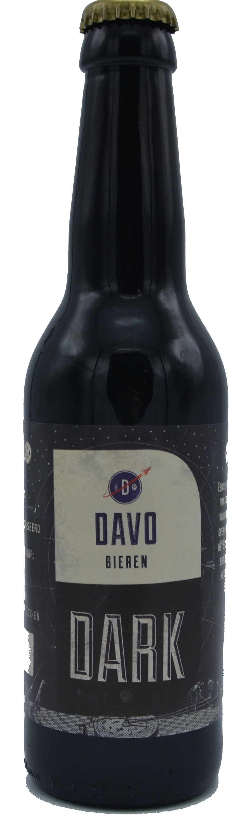 Fles Davo Dark, bier van Davo, op voorraad bij slijterij ’t Bockje in Bathmen