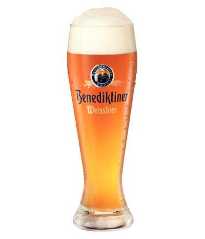 Benediktiner Weissbier Glas, glas bij t Bockje in Bathmen