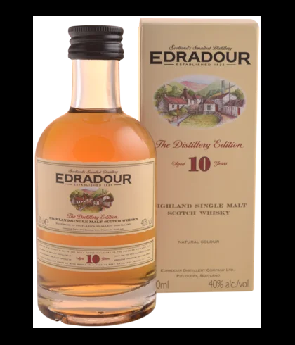 Fles Edradour 10 Years Old 20 cl, single malt whisky, op voorraad bij slijterij t Bockje in Bathmen