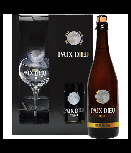 Fles Brasserie Caulier Paix Dieu Triple Giftbox, bier van Brasserie Caulier, bij slijterij t Bockje in Bathmen