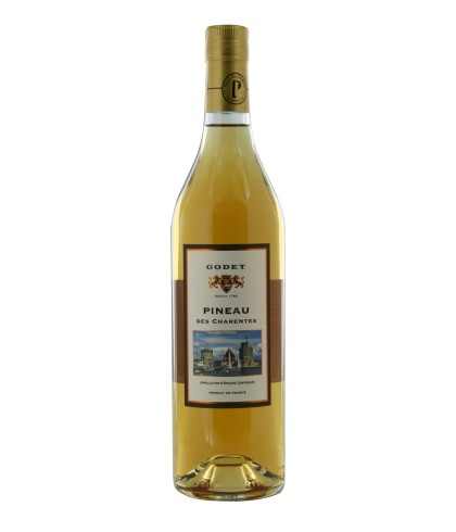Fles Godet Pineau des Charentes, wijn op voorraad bij slijterij t Bockje in Bathmen