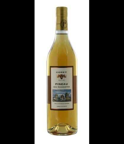 Fles Godet Pineau des Charentes, wijn op voorraad bij slijterij t Bockje in Bathmen