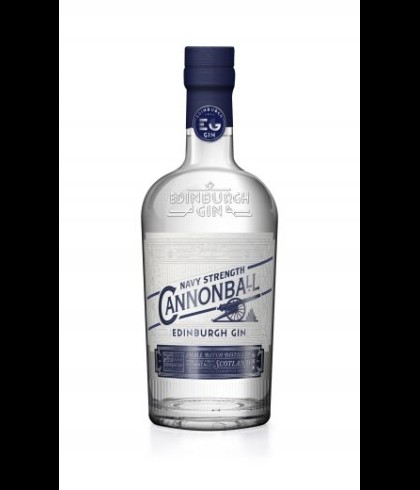 Fles Edinburgh Gin Cannonball Navy Strength, gin, op voorraad bij slijterij t Bockje in Bathmen