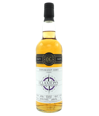 Fles Claxton’s Exploration Benrinnes 9Y 2013, single malt whisky, op voorraad bij slijterij t Bockje in Bathmen
