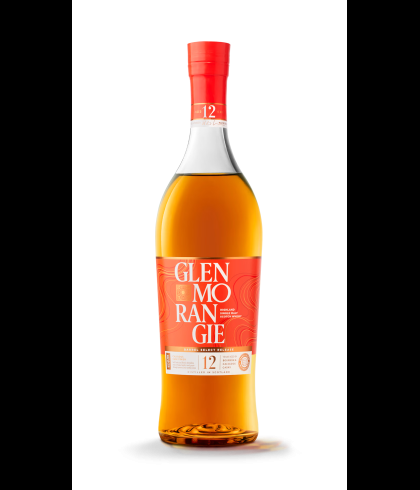 Fles Glenmorangie 12 Years Old Calvados Cask Finish, single malt whisky, op voorraad bij slijterij t Bockje in Bathmen