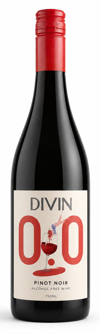 Alcoholvrije drank Divin Pinot Noir 0.0 van Divin, op voorraad bij slijterij ’t Bockje in Bathmen
