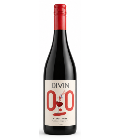Divin Pinot Noir 0.0, bij slijterij t Bockje in Bathmen