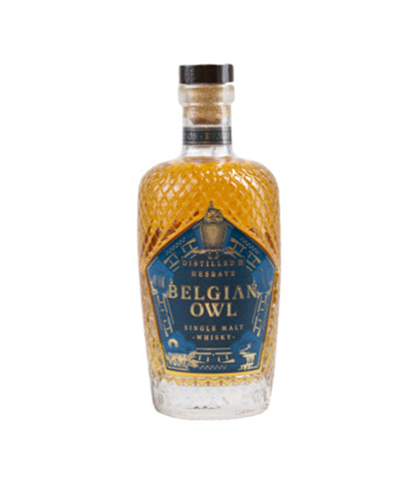 Fles Belgian Owl Evolution Single Malt Whisky, whisky, op voorraad bij slijterij t Bockje in Bathmen