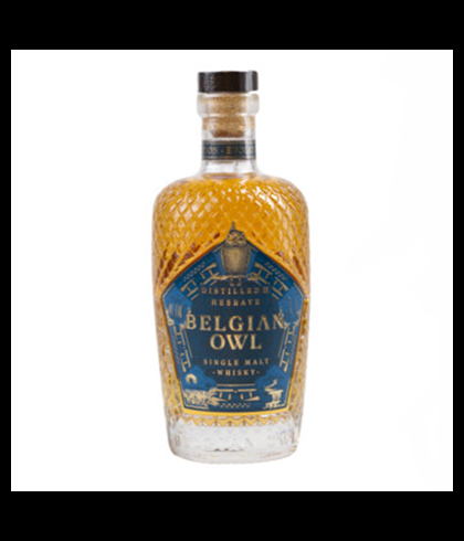 Fles Belgian Owl Evolution Single Malt Whisky, whisky, op voorraad bij slijterij t Bockje in Bathmen