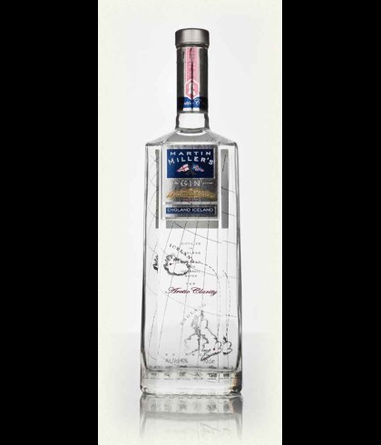 Fles Martin Miller's, gin, op voorraad bij slijterij t Bockje in Bathmen