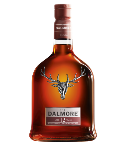 Fles The Dalmore 12 Years Old, single malt whisky, op voorraad bij slijterij t Bockje in Bathmen