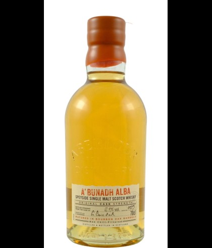 Fles Aberlour A&rsquo;bunadh Alba, Speyside single malt whisky, op voorraad bij slijterij t Bockje in Bathmen