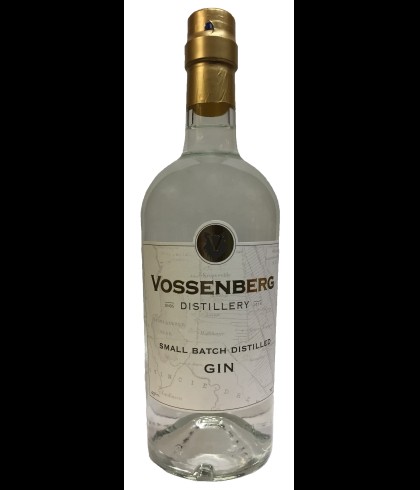 Fles Vossenberg Small Batch Gin, gin uit de streek, op voorraad bij slijterij t Bockje in Bathmen