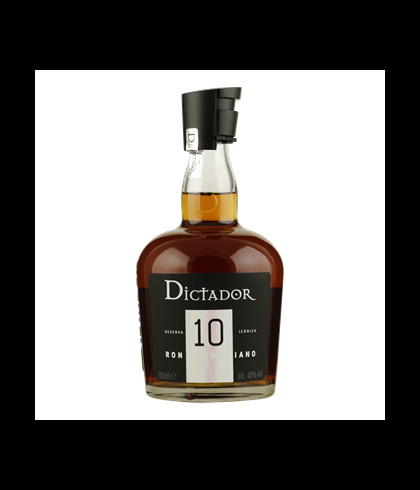 Fles Dictador Aged Rum 10Y, rum, bij slijterij t Bockje in Bathmen