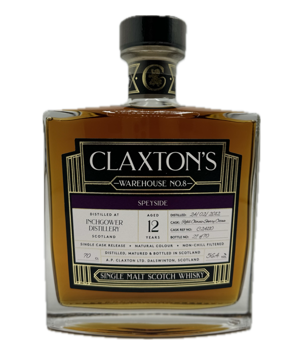 Claxton’s Warehouse No.8 Inchgower 2012 12 Years Old bij t Bockje in Bathmen