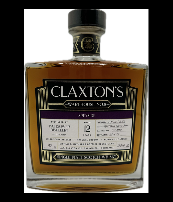 Claxton’s Warehouse No.8 Inchgower 2012 12 Years Old bij t Bockje in Bathmen