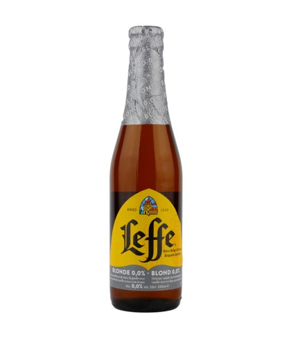 Fles Leffe Blond Alcoholvrij Bier 0,0%, bier van Leffe, bij slijterij t Bockje in Bathmen
