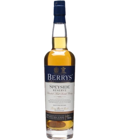 Fles Speyside Reseve Old Berry's Own Speyside Blended Whisky, whisky, bij slijterij ’t Bockje in Bathmen