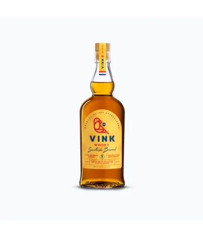 Fles Vink Scottish Barrel 5 Years Old, whisky, bij slijterij ’t Bockje in Bathmen