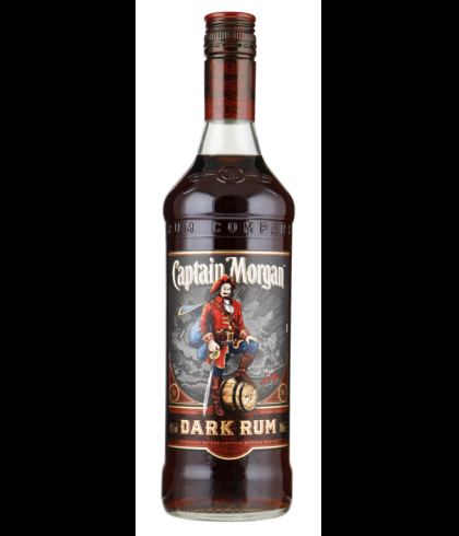 Fles Captain Morgan Dark Rum, rum, op voorraad bij slijterij t Bockje in Bathmen