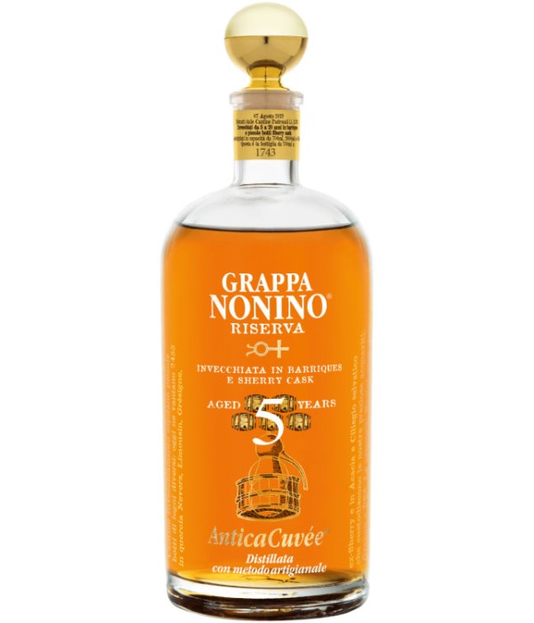 Nonino Grappa Riserva Antica Cuvée 5Y bij t Bockje in Bathmen
