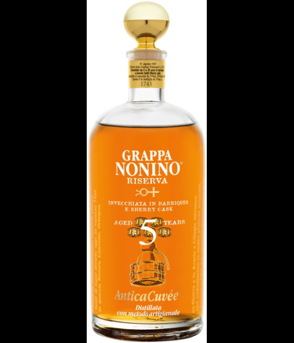 Nonino Grappa Riserva Antica Cuvée 5Y bij t Bockje in Bathmen