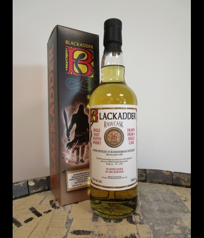 Fles Blackadder Raw Cask Bunnahabhain Moine 2005 16Y #800019, whisky, op voorraad bij slijterij t Bockje in Bathmen
