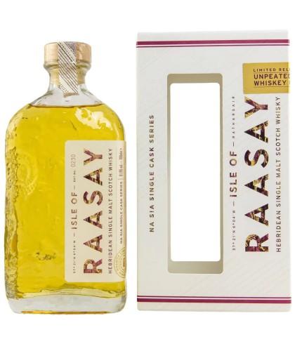 Fles Isle of Raasay Na Sia Rye Cask, Schotse single malt van het eiland Raasay, op voorraad bij slijterij t Bockje in Bathmen