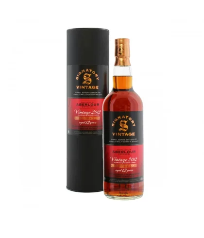 Fles Signatory Vintage Aberlour 2012, whisky, op voorraad bij slijterij t Bockje in Bathmen