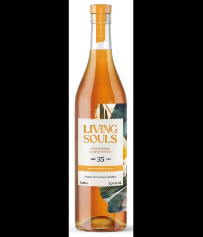 Fles whisky van bottelaar Living Souls, op voorraad bij slijterij t Bockje in Bathmen