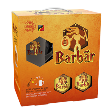 Lefebvre Barbar Gitfpack 4 flessen + glas