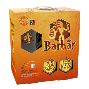 Lefebvre Barbar Gitfpack 4 flessen + glas