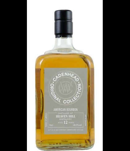 Fles Cadenhead&rsquo;s Heaven Hill 12 Years Old Bourbon, single malt whisky, op voorraad bij slijterij t Bockje in Bathmen