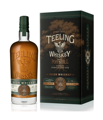 Fles Teeling Wonders of Wood Second Edition, Ierse whiskey uit Dublin, op voorraad bij slijterij t Bockje in Bathmen