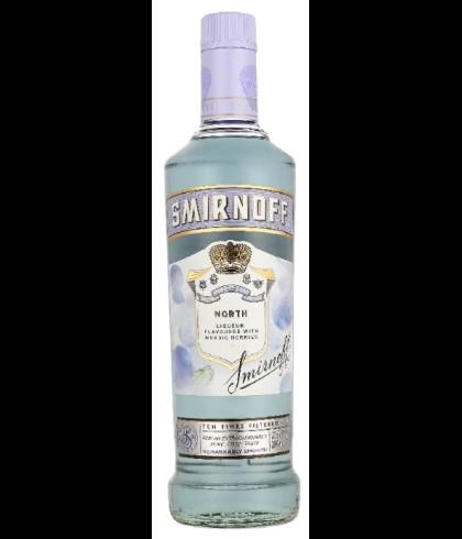 Fles Smirnoff North, wodka, op voorraad bij slijterij t Bockje in Bathmen