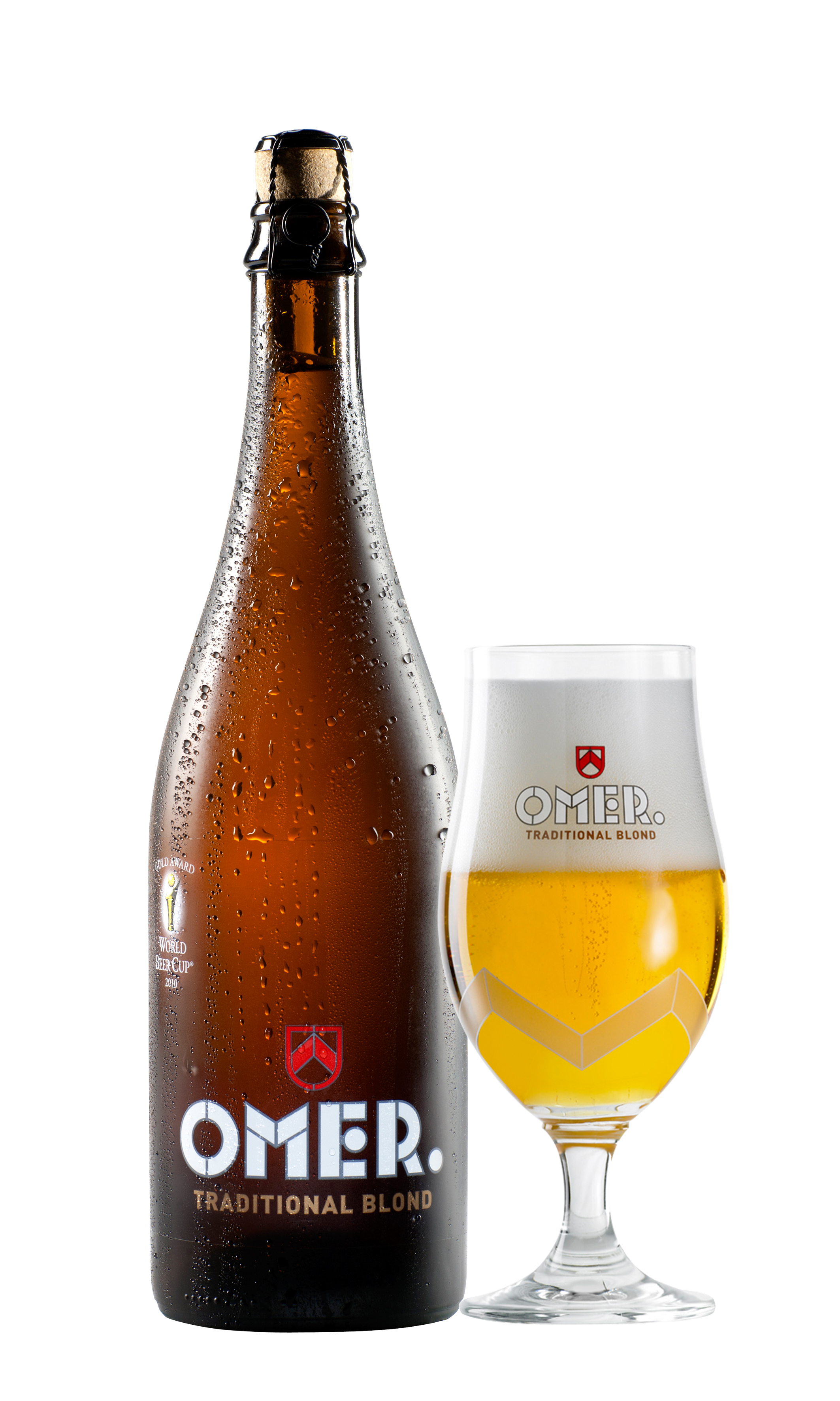 Fles Omer Blond, bier van Omer, op voorraad bij slijterij t Bockje in Bathmen