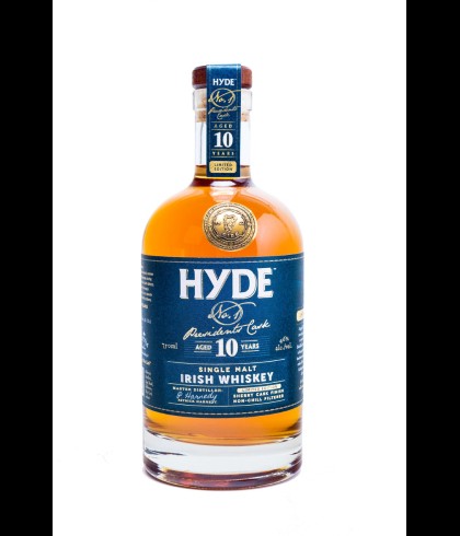 Fles Hyde 10 Years Old Single Malt, single malt whisky, op voorraad bij slijterij t Bockje in Bathmen