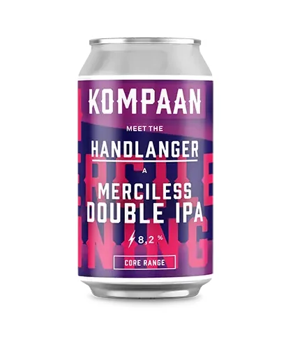 Fles Kompaan Handlanger Merciless Double IPA, bier, bij slijterij t Bockje in Bathmen