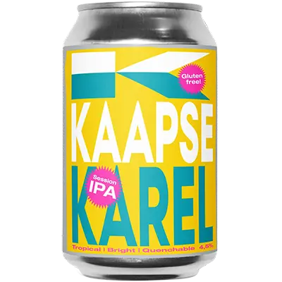 Fles Kaapse Karel Session IPA Glutenvrij, bier van Kaapse, op voorraad bij slijterij ’t Bockje in Bathmen